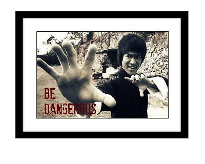 #ad Bruce Lee 5x7 photo print Dangerous kung fu jeet kune do motivational MMA poster $8.99