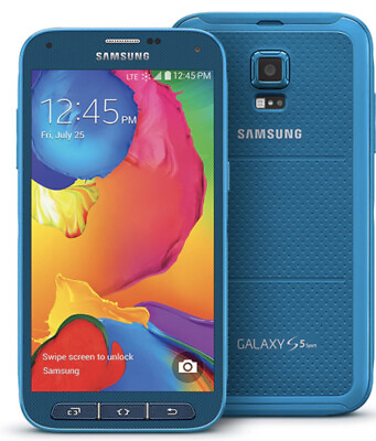 #ad Samsung Galaxy S5 Sport SM G860 16GB Electric Blue Unlocked Smartphone $49.56