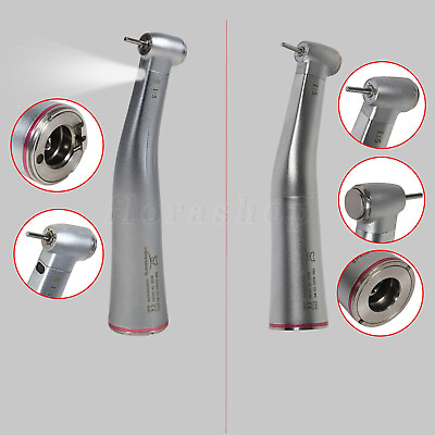#ad Dental 1:5 Electric Fiber Optic LED Contra Angle Handpiece Red Ring Fit NSK 95 $106.99