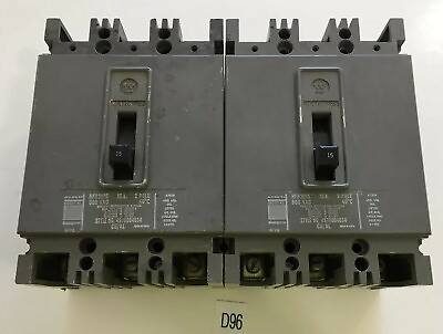 #ad *Lot Of 2* Westinghouse HFB3015 15A 3 Pole 600 VAC *Fast Shipping* $20.00
