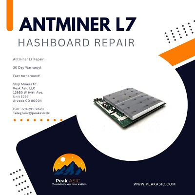 #ad Antminer L7 Asic RepairHashboard Repair US based In Colorado $200.00