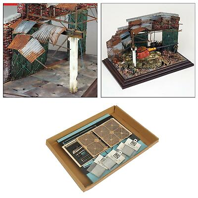#ad 1:35 DIY Dioramas Building KitsArchitecture Ruins House Scene Layout $23.21