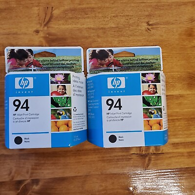 #ad HP 94 Black Ink 2 boxes New Unopened EXP *Jan 2006* $10.00