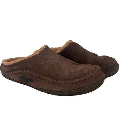 #ad Sorel Men#x27;s Falcon Ridge Leather Slippers Size 10 $23.00