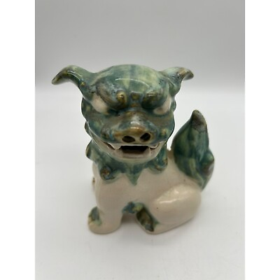 #ad Vintage Ceramic Japanese Sitting Shiisa Foo Dog $30.00