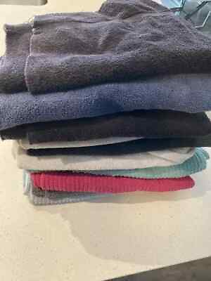 #ad Selling lot of 10 towels various colors. Standard Bathroom size ships free used $99.99