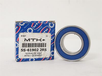 #ad 225091 New In Box; MTK SS 61902 2RS Radial Ball Bearing; 15mmID; 28mmOD; 7mmW $27.70