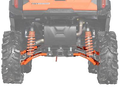 #ad SuperATV High Clearance REAR Offset A Arms for Polaris General 1000 4 Orange $444.95