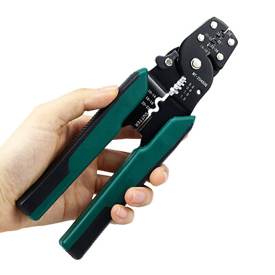 #ad Cable Wire Stripper Cutter Crimper Pliers Electrical Terminal Crimping Tool $14.99