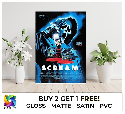 #ad Scream Classic Horror Movie Large Poster Art Print Gift Multiple Sizes GBP 24.00
