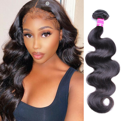 #ad Brazilian Weaving Body Wave 100% Remy Human Hair Extensions Natural Color 100G $52.02