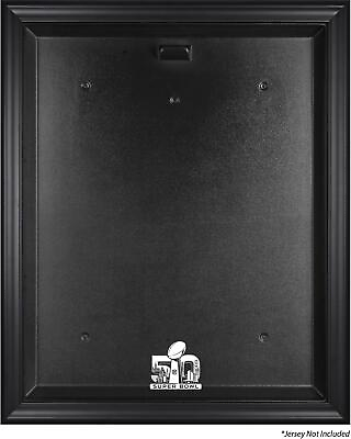 #ad Super Bowl 50 Black Framed Jersey Logo Display Case Authentic $209.99