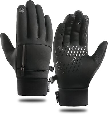 #ad Winter Ski Gloves Touchscreen Anti Slip Water Resistant Glove with Zipper Pocket $10.99