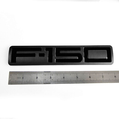 #ad 1pc OEM Black F150 Rear Tailgate Emblem Badge 3D Replacement for F 150 $18.83