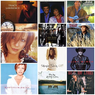 #ad Huge Selection of Country Music CDs YOU PICK from NO CASES CDs Only $6.00
