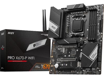 #ad MSI PRO PRO X670 P WIFI DDR5 AM5 AMD Ryzen™ 7000 Series SATA 6Gb s ATX Motherboa $179.09