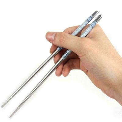 #ad 1 pair Steel Chopsticks Chopsticks Prod Set Household .FAST Gift $5.30