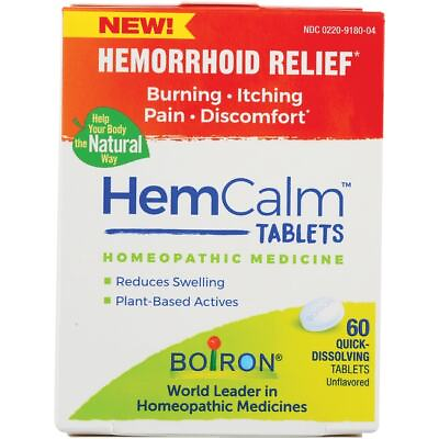 #ad Boiron Hemcalm Tablets Unflavored 60 Tabs $12.78