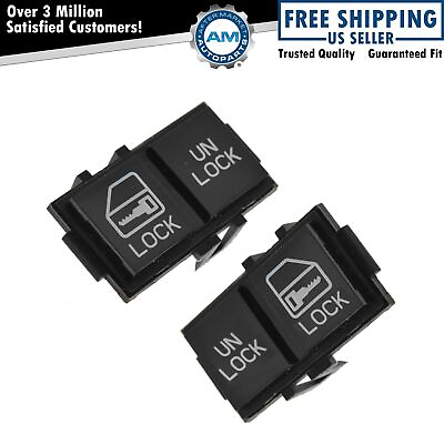 #ad #ad Power Door Lock Switch Button Pair Set for Chevy Pontiac Buick Cadillac $20.79