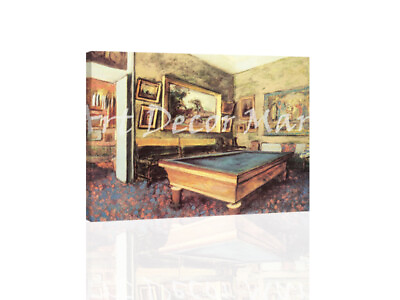 #ad quot;Billiard Room at Menil Hubert Degasquot; CANVAS OR PRINT WALL ART $160.65