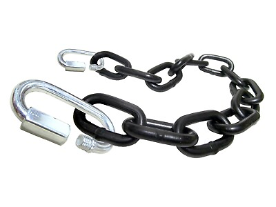 #ad 3 8quot; x 50#x27; Black Powder Coated Safety Chain with Quick Link Attachments $249.00