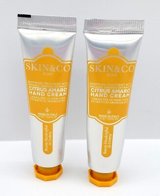#ad 2x Lot Skin amp; Co Soothing Citrus Amaro Hand Cream TRAVEL 0.5 oz each NEW SEALED $8.95