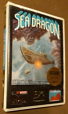 #ad SEALED Sea Dragon by Adventure International AI for Atari 1982 16k Tape $175.00