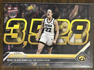 #ad 2023 24 Topps Bowman U Now #49 Caitlin Clark Iowa Hawkeyes IN HAND SHIP S NOW $9.99