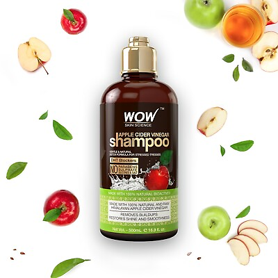 #ad WOW Apple 500ml Cider Vinegar OFFICIAL USA Hair Growing Shampoo $35.98