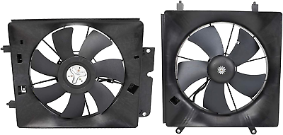 #ad Air Radiator Condenser Cooling Fan Assembly Motor Shroud Compatible with 2002 20 $136.99