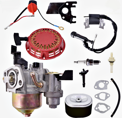 #ad Carburetor Recoil Ignition Coil Engine Spark Plug Filter For Honda GX160 5.5HP $27.91