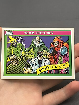 #ad 1990 Impel MARVEL UNIVERSE Series 1 quot;SINISTER SIXquot; Team Pictures #146 $2.50
