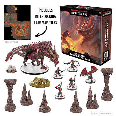 #ad Dungeons amp; Dragons: Icons of the Realms Adventure in a Box Red Dragon#x27;s Lair $97.64