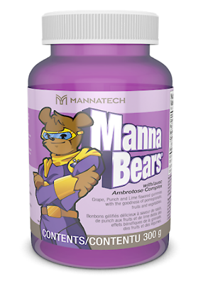 #ad Mannatech Mannabears Grape Berry Flavor Kids Antioxidant Healthy Gummies NEW $59.95
