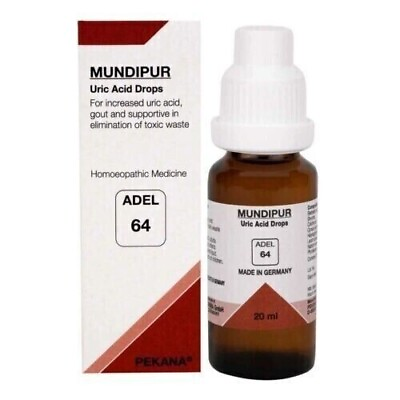 #ad ADEL 64 Mundipur Uric Homeopathic Medicine Cures Many Disease 20ml $12.99