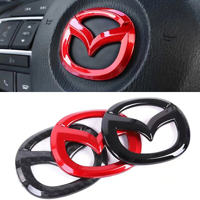 #ad Car Steering Wheel Emblem Logo Badge Decal Sticker for Mazda 3 6 CX 3 CX 5 CX 9 $9.99
