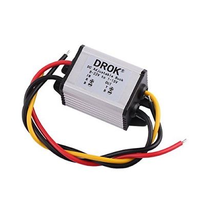 DROK Waterproof DC Buck Converter Voltage Regulator 8 22V to 1 15V 5V 12V 3A ... $20.36