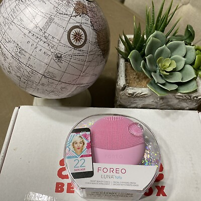 #ad Foreo Luna FoFo Smart Beauty Pearl Pink Facial Cleansing Brush – New Sealed Pkg $19.88