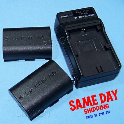 #ad High Quality 2x 2000mAh Replacement Durable Battery Charger for Canon EOS 5DS R $59.96