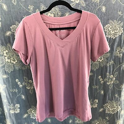 #ad Splash dusty pink v neck t shirt size 2X $9.99