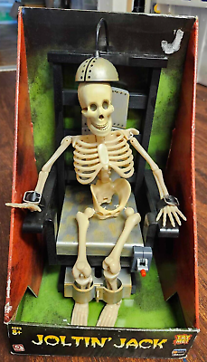 #ad Joltin Jack Electric Chair Animated Skeleton Halloween Gemmy UNOPENED $44.99