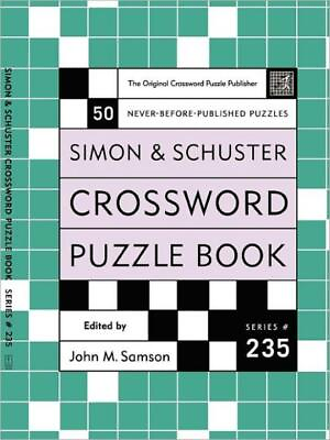 #ad Simon And Schuster Crossword Puzzle Book #235: The Original Crossword Puzzl... $11.60