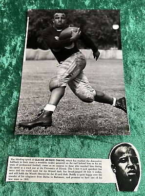 #ad Vintage 1940’s BUDDY YOUNG University of Illinois Football amp; Track Star Photo $55.00