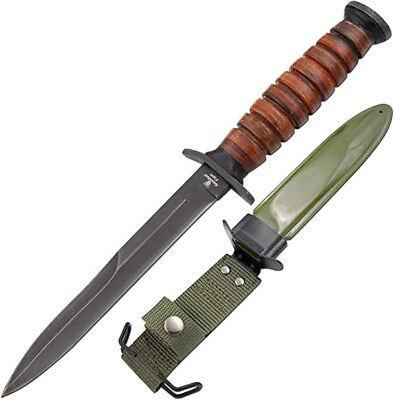 #ad 12quot; WWII M3 Tactical Dagger Army Trench Knife with Sheath $34.99
