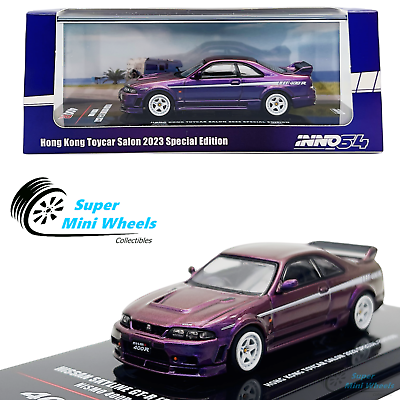 #ad INNO64 1:64 Nissan Skyline GT R R33 Nismo 400R Purple HongKong Toycar Salon 2023 $22.99