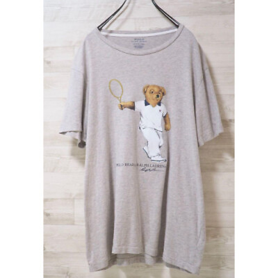 #ad POLO RALPH LAUREN Tennis Bear Reprint T shirt Size M 175 limited From JAPAN $101.65