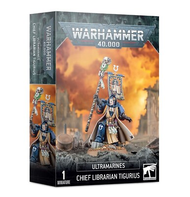 #ad Ultramarines Chief Librarian Tigurius Warhammer 40K NIB Space Marines $38.25