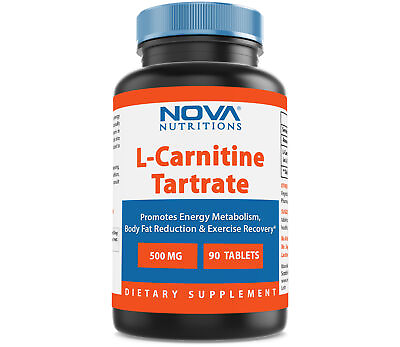 #ad Nova Nutritions L Carnitine 500 mg 90 Tablets $7.99
