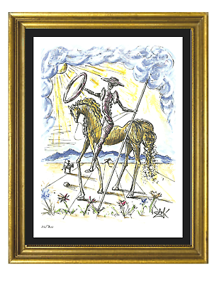 #ad Salvador Dali quot;Don Quixotequot; Signed amp; Hand Numbered Ltd Ed Print unframed $119.99
