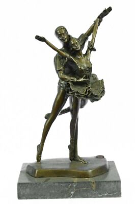 #ad Handcrafted bronze sculpture SALE Ballerina Dancer Poised Vitaleh Signed Figurin $244.65